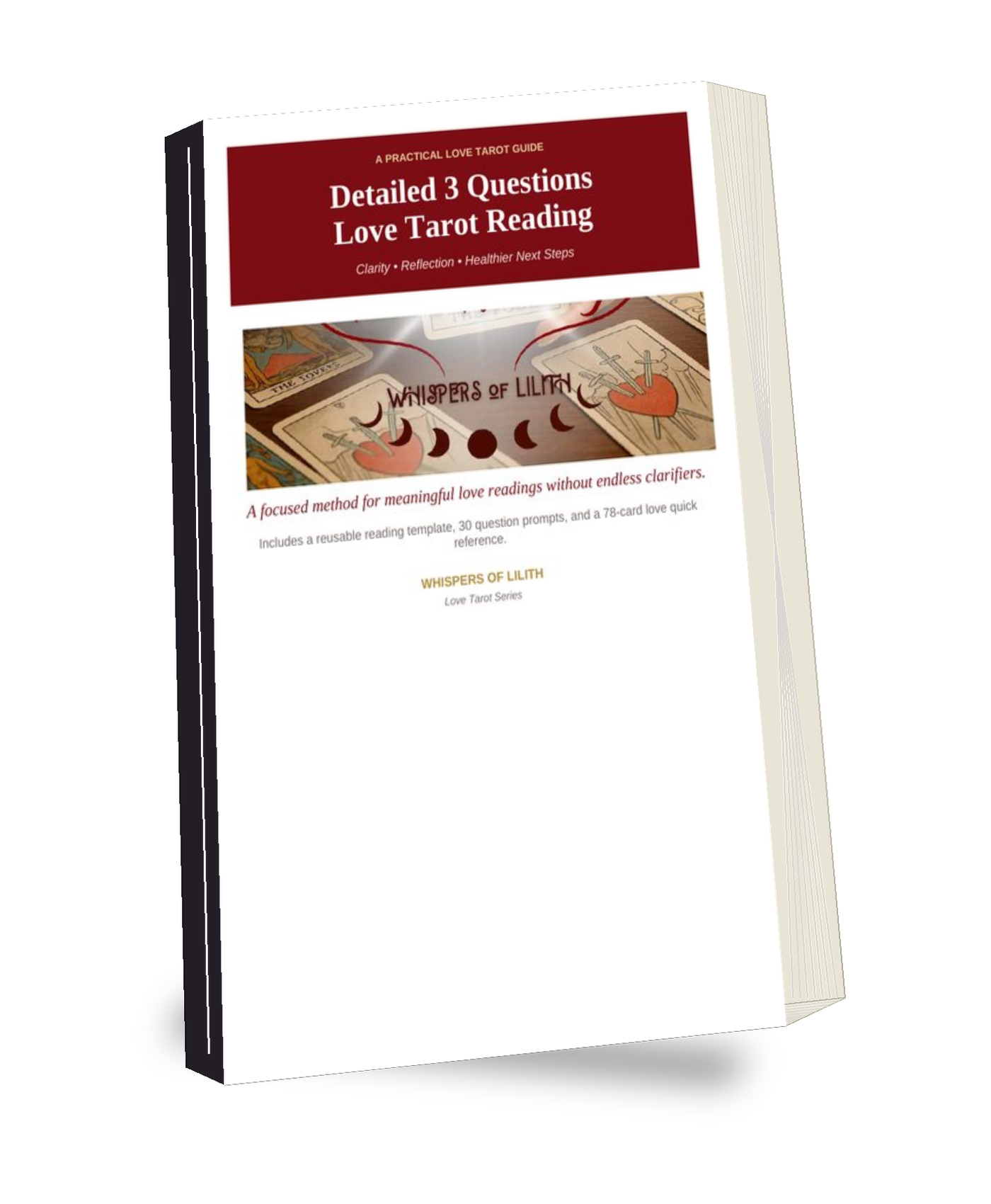 Detailed 3 Questions Love Tarot Reading ebook cover