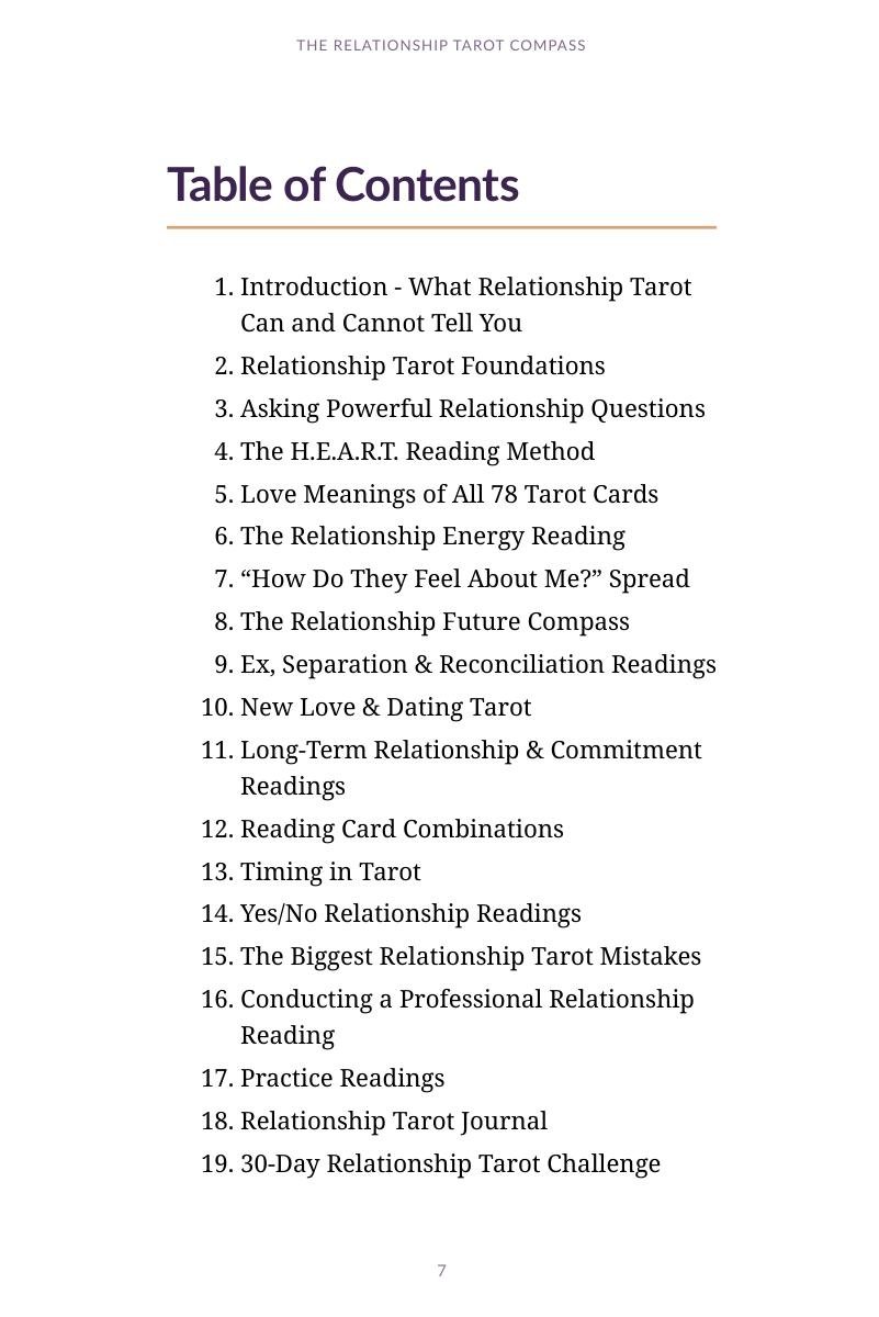 Table of contents preview